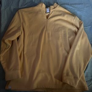 yellow fleece pullover